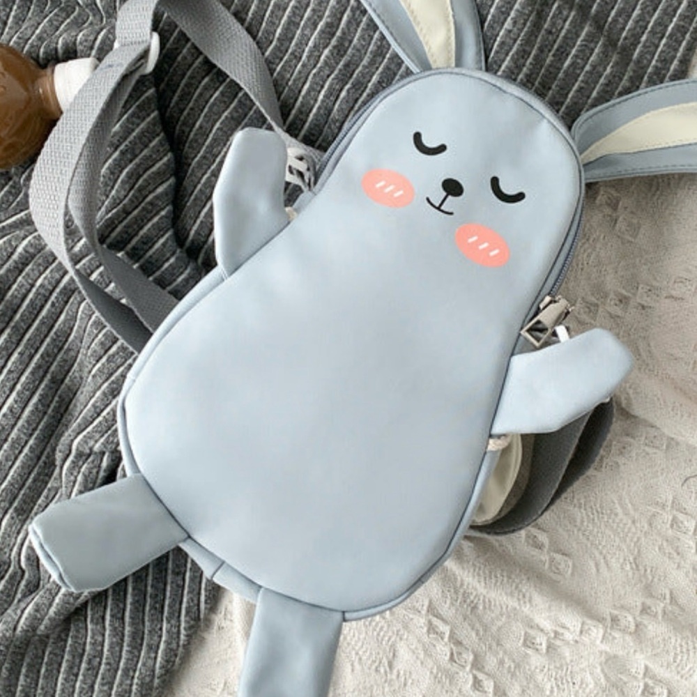Charming Blue Bunny Kids Backpack